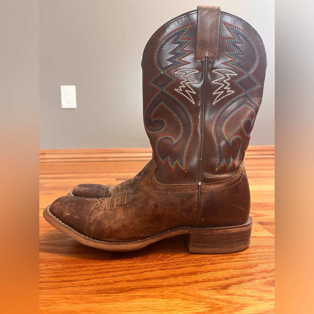 Nocona Women’s Hero Cowpoke Tan Square Toe Western Boots